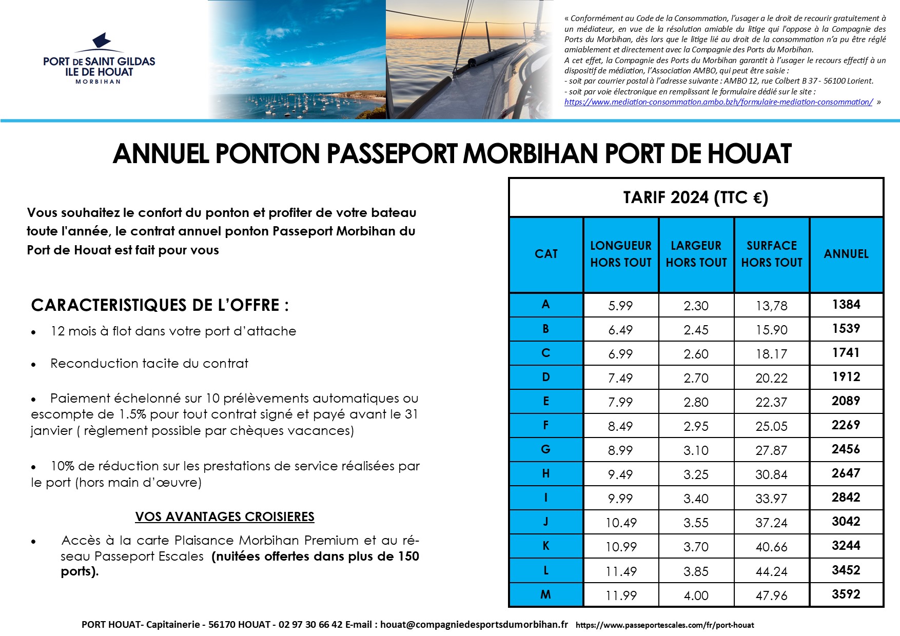 CT ANNUEL ponton Passeport Morbihan 2024