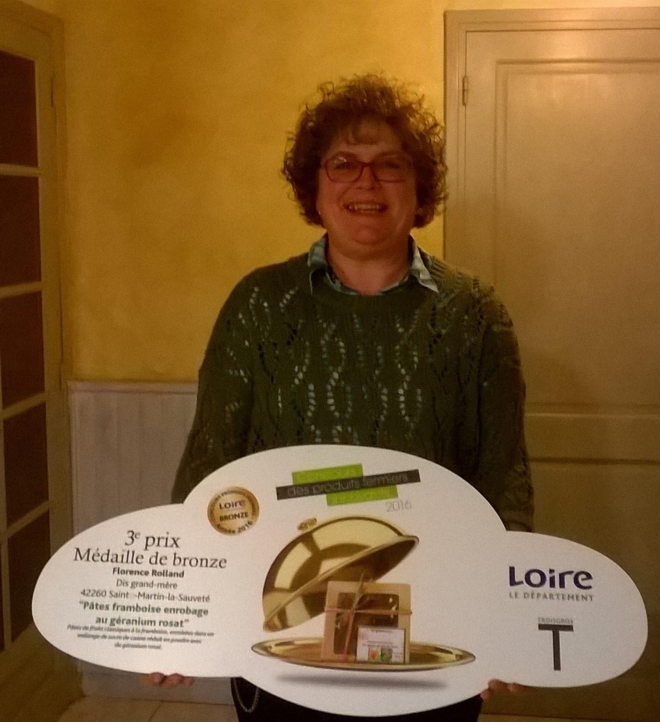 médaille de bonze en 2016 au concours du produit femier de la Loire