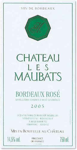 Bordeaux Rosé des Maubats