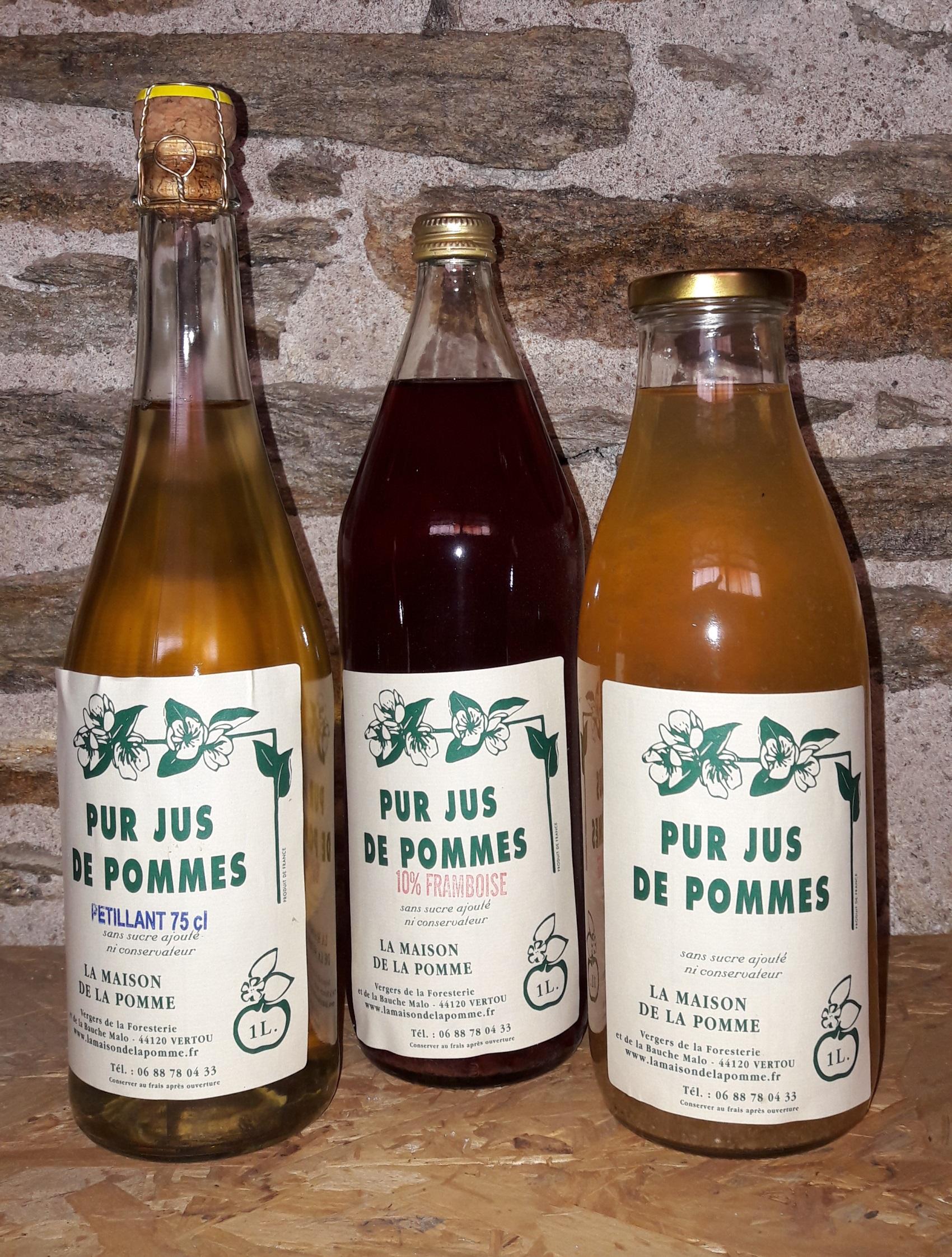 Nos Jus De Fruits Cidres Sirop Earl La Maison De La Pomme Vente Directe Producteur Vertou 44120