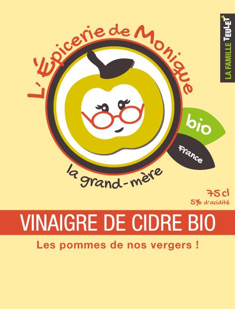 Vinaigre de cidre de pommes BIO 75CL | L'épicerie de Monique
