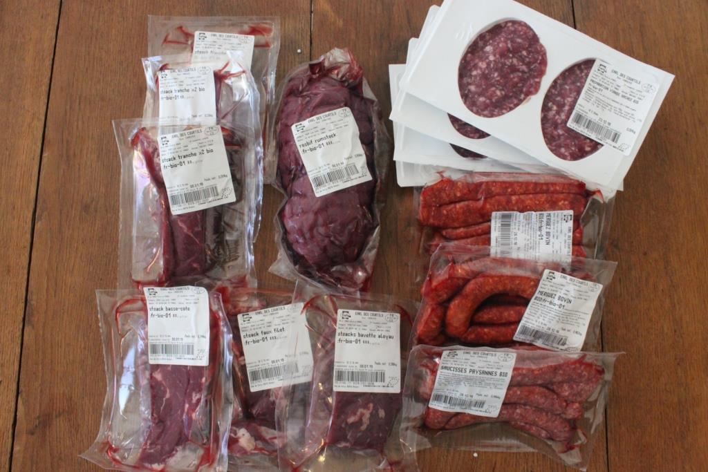 Viande de bœuf bio - Colis 5kg grillade personnalisable
