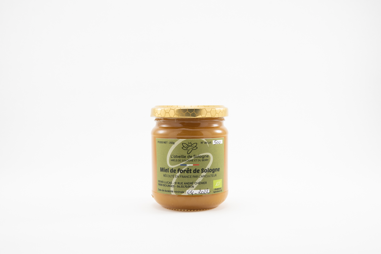 Miel de forêt de Sologne en 250 g