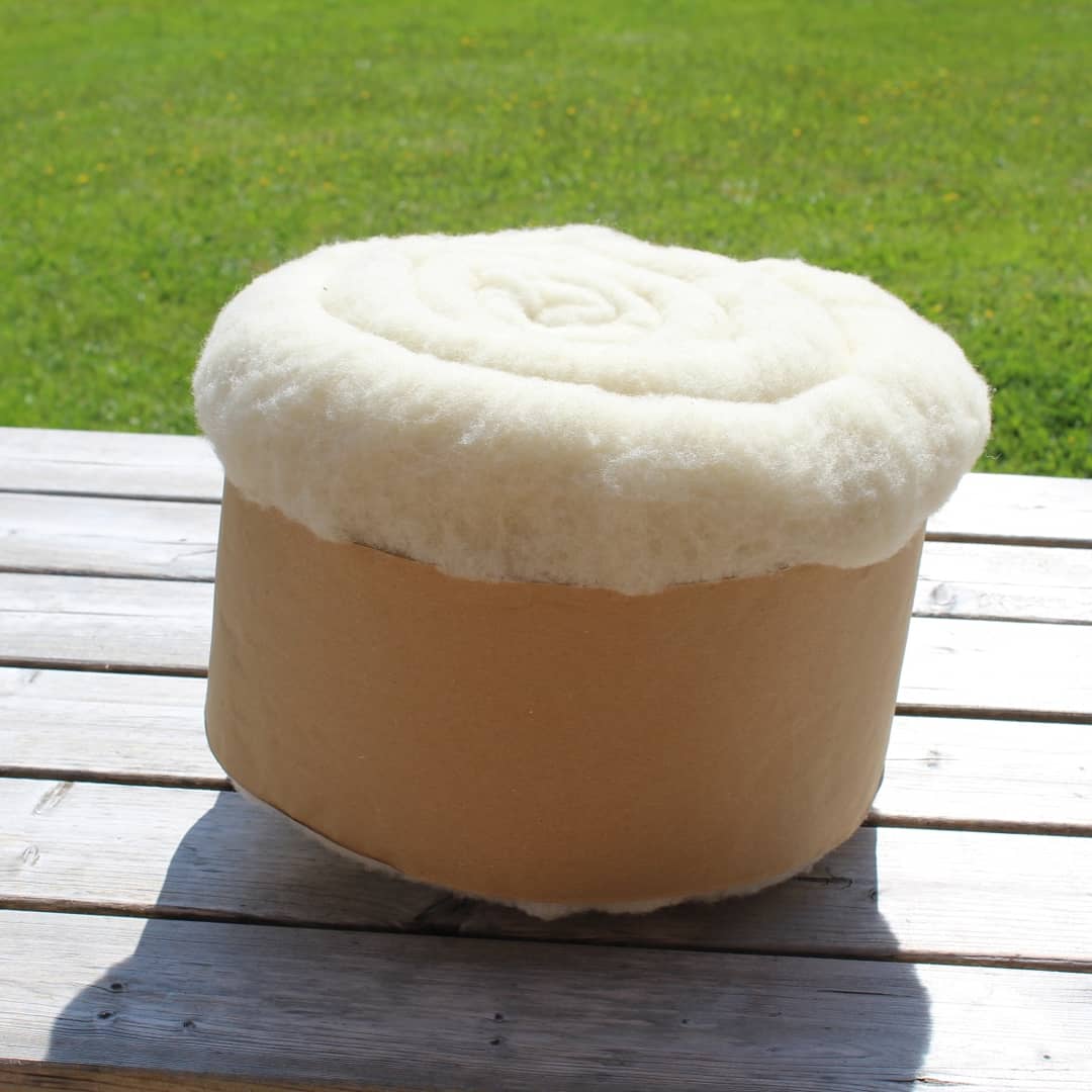 Laine cardée 100 % pure laine française