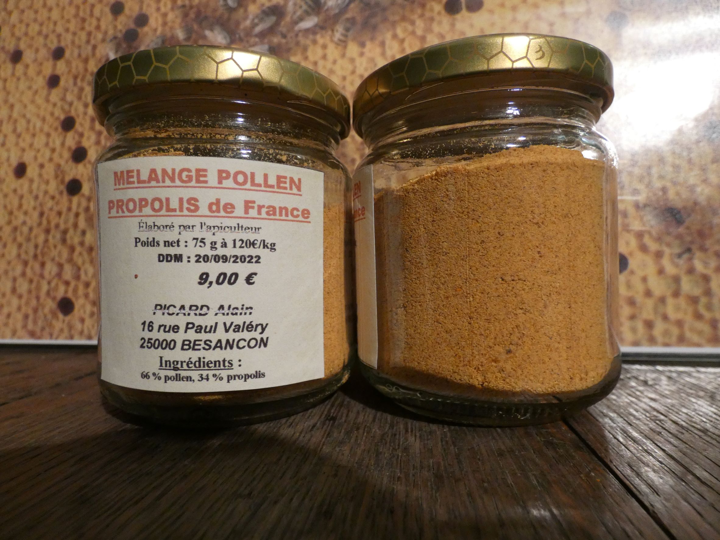 mélange pollen propolis