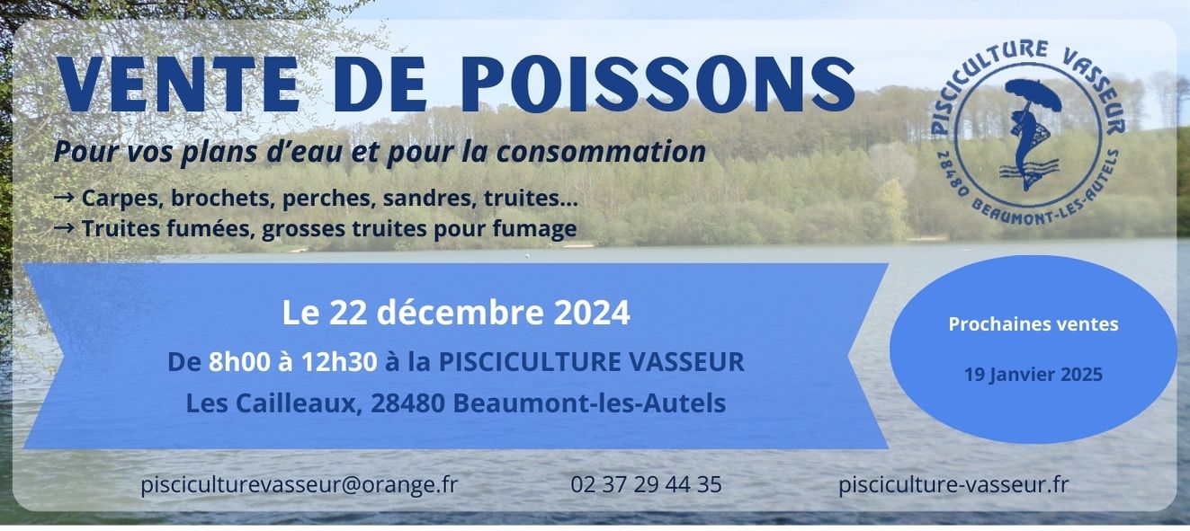 vente de poisson vivant et truite fumée