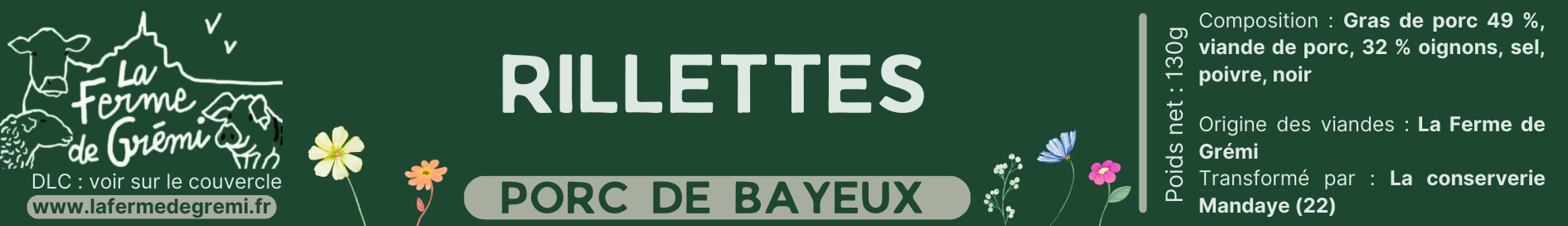 Rillettes - Porc de bayeux