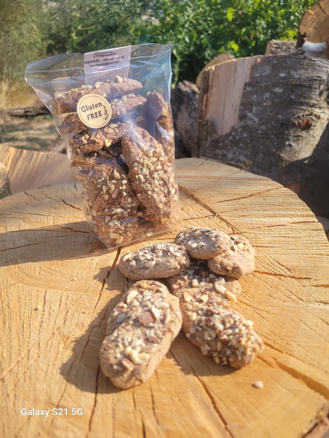 Croquants aux éclats d’amandes /citron