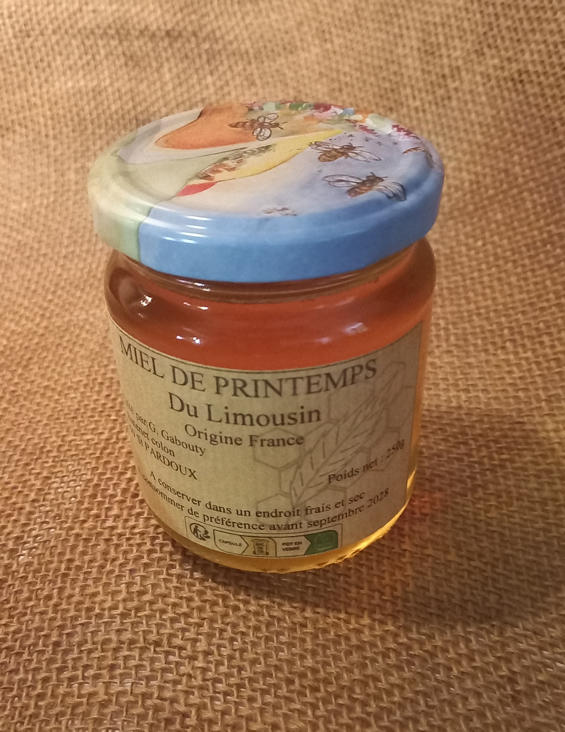 Miel de fleurs en pot de 250gr