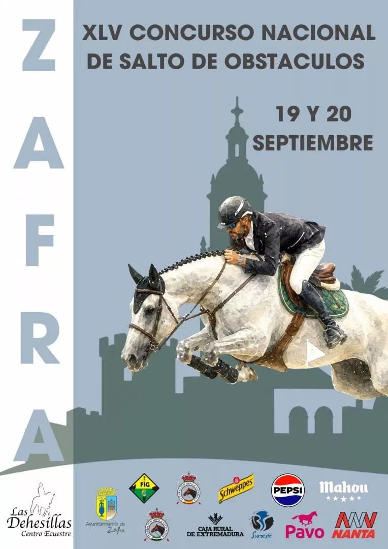 Logo XLV CONCURSO NACIONAL DE SALTO DE OBSTÁCULOS - ZAFRA